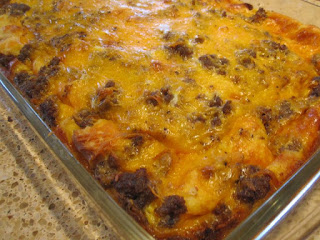 Sausage biscuit casserole