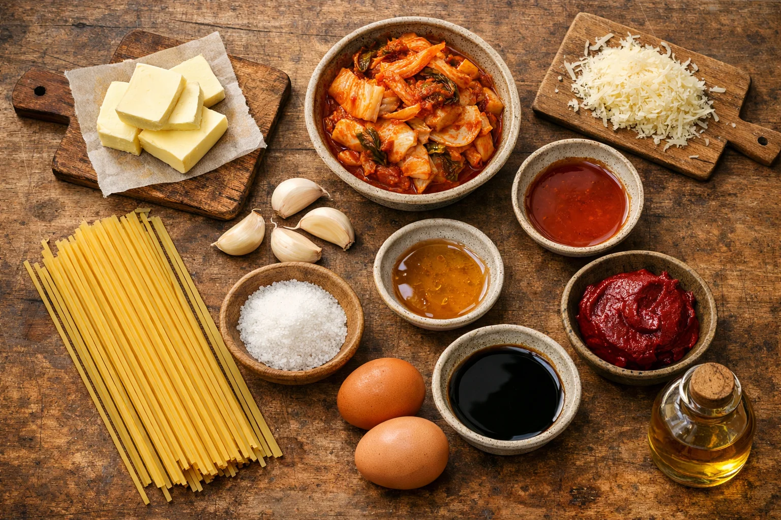 Kimchi Butter Pasta