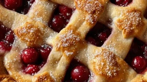 Classic Baked Cherry Pie with Flaky Crust